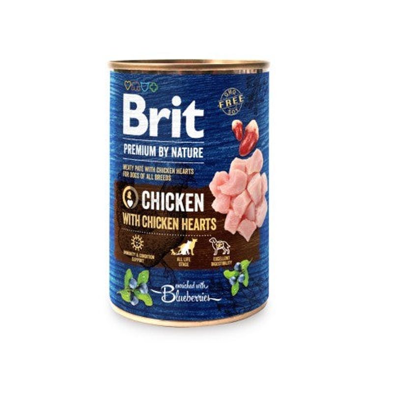 Brit Premium by Nature Chicken with Hearts 400 g