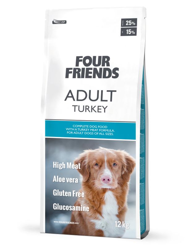 Fourfriends Dog Adult Turkey 12 kg