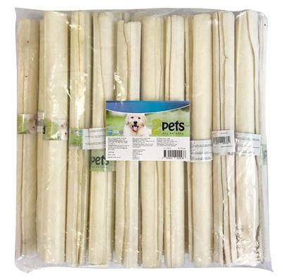 2pets Tuggrulle vit, 25 cm/ 28 mm x20