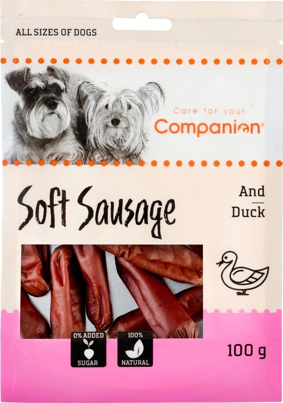 Companion Duck Short Sausage 100g x18