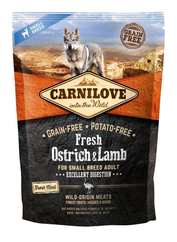 Carnilove Fresh Ostrich & Lamb Small Breed (1.5 kg)