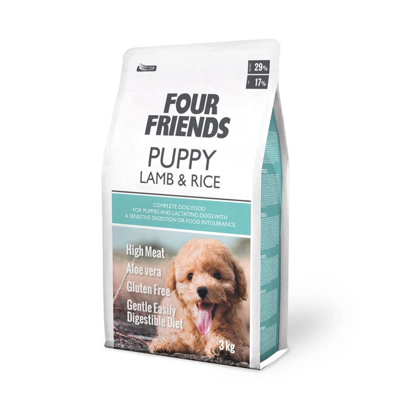 Fourfriends Dog Puppy Lamb & Rice (3 kg)