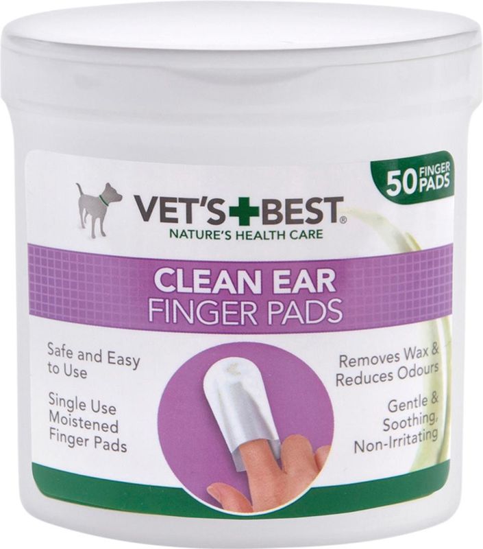 Vets Best Clean fingerhätta för öronvård