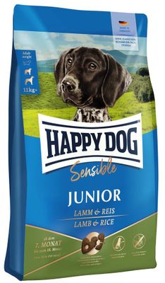 HappyDog Sens. Junior Lamb & Rice 10 kg