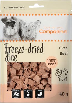 Companion freeze-dried dice - nötkött 40g x12