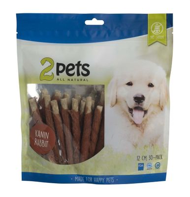 2pets Tuggpinne mald, kanin, 12cm, 30-pack, 400g x10