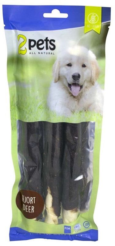 2pets Tuggrulle m hjort 28cm 3-pack, 250g x6