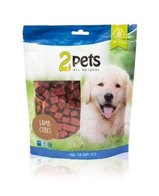 2pets Dogsnack Lamb Cubes, 400 g x5