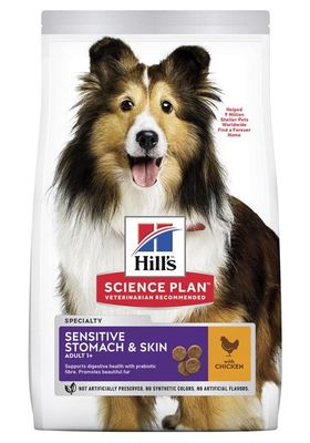 Hill's Canine Adult Sen.Stomach&Skin Medium Chicken 14kg