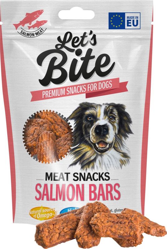 Lets Bite Meat Snacks, Laxstänger 80g x12