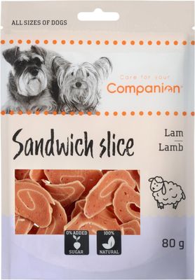 Companion sandwich slice - lamm 100g x18