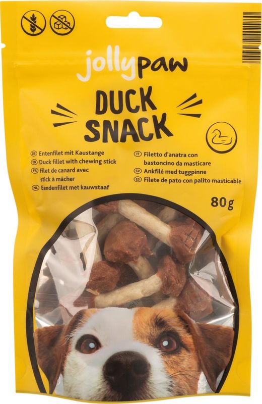 Duck Snack, with rawhide