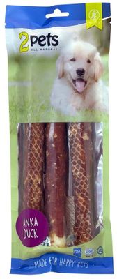 2pets Tuggrulle m ankfilé 28cm 3-pack, 250g x6