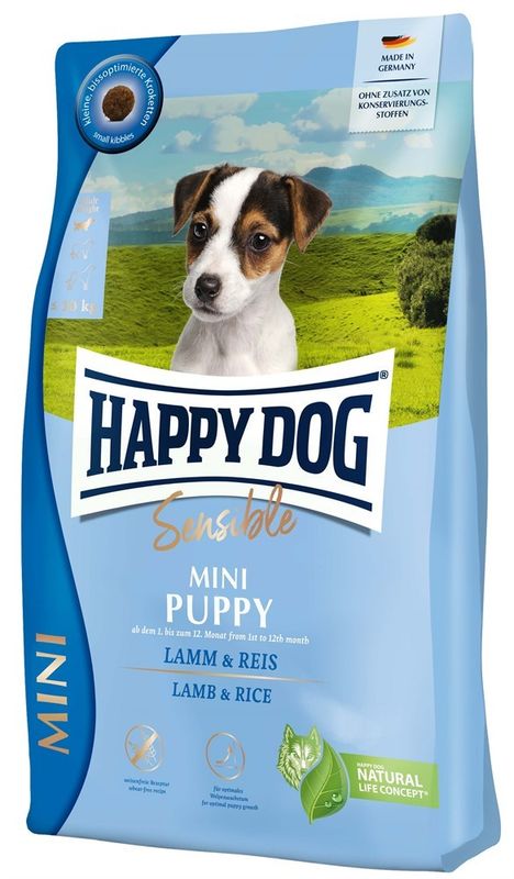 HappyDog Sens. Mini Puppy, L&R,  4 kg