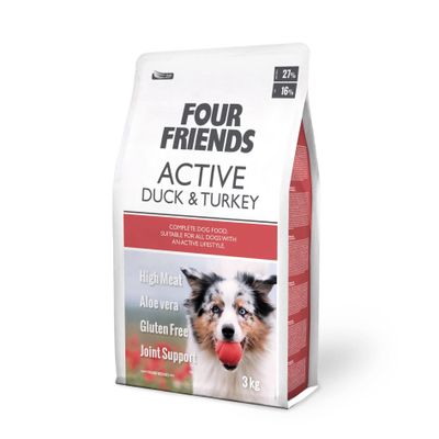 Fourfriends Dog Active Duck & Turkey 3 kg