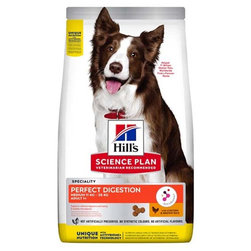 Hill's Canine Adult Per.Digest. Med. Chick.&Br.Rice 12kg