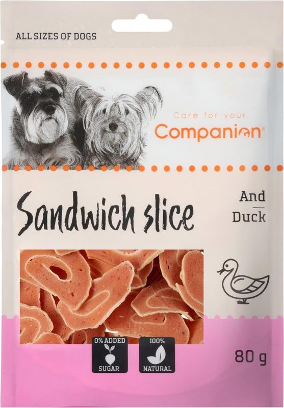 Companion Sandwich Slice - anka 100g x18