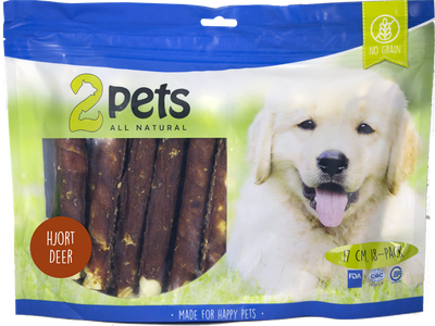 2pets Tuggrulle m hjort 17cm 18-pack XL, 840g x6