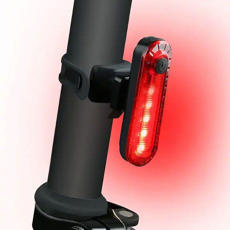 Cykellampa Oval LED Röd baklampa
