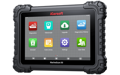 iCarsoft MarineScan X9 – Professionellt diagnosverktyg för båt, utombordare, inombordare och jetski