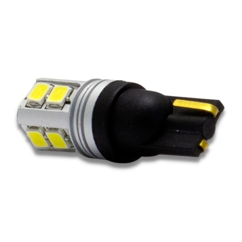 LED diodlampa T10 W5W med Canbus 10 st dioder xenonvit