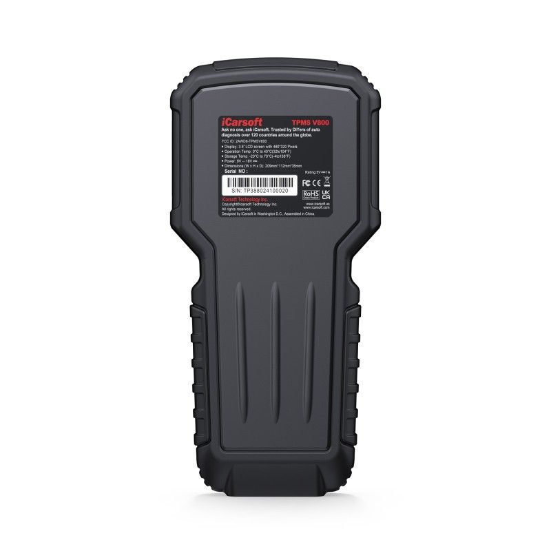 iCarsoft TPMS V800 – Professionellt TPMS- och diagnosverktyg för alla bilmärken