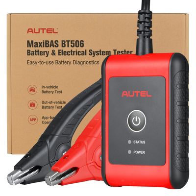 Autel MaxiBAS BT506 Batteritestare – Professionell Bluetooth Batterianalysator för 6V/12V Batterier och 12V/24V Laddsystem