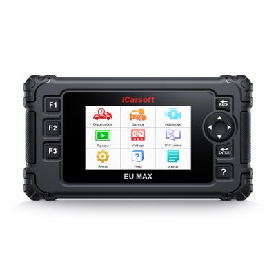 iCarsoft EU MAX – Felkodsläsare för 37 europeiska bilmärken med ECU-kodning och aktiva tester