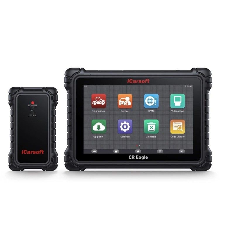 iCarsoft CR EAGLE Felkodsläsare Diagnosverktyg med Bluetooth, DoIP, TPMS – inkl. kabelkit & kamera
