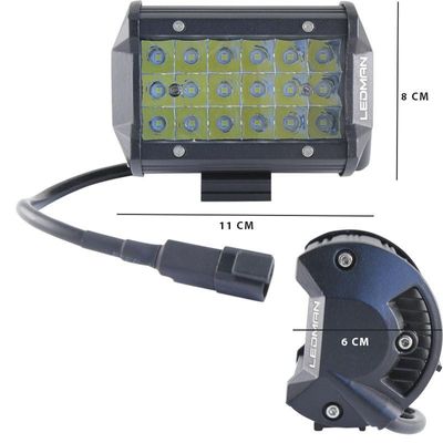 Led arbetsbelysning 54W 12V 24V
