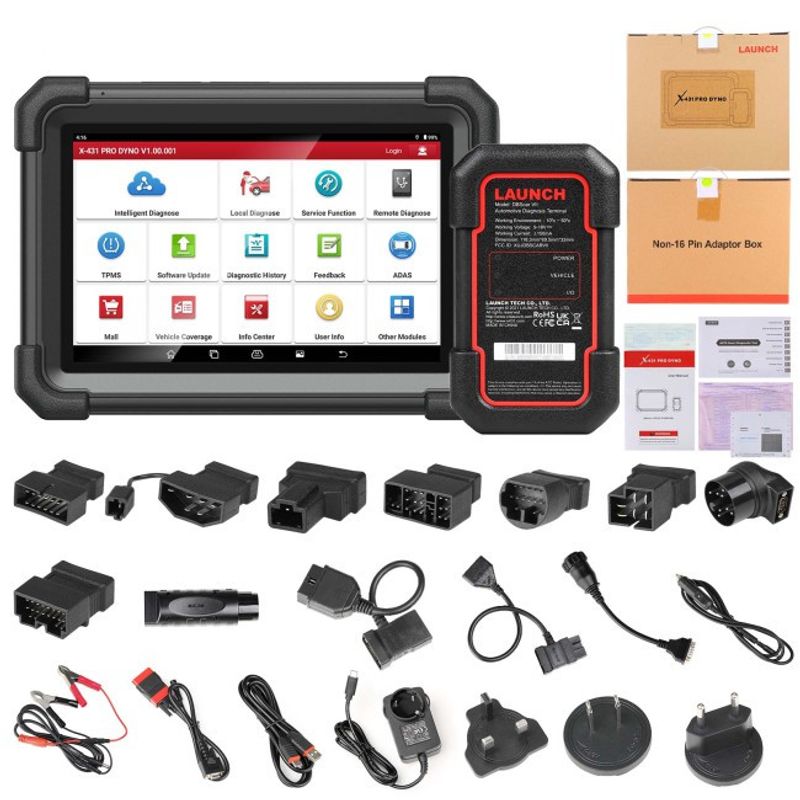 LAUNCH X431 PRO DYNO – Trådlöst diagnosverktyg med ECU-kodning, dubbelriktad styrning, CAN FD och DoIP