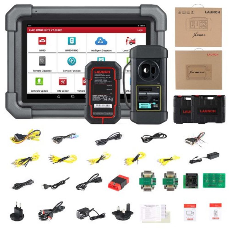 LAUNCH X431 IMMO Elite – Professionellt diagnosverktyg och nyckelprogrammerare med X-PROG3