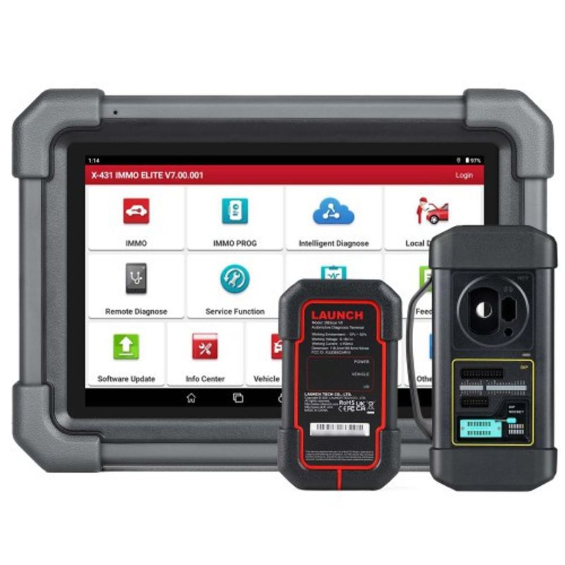 LAUNCH X431 IMMO Elite – Professionellt diagnosverktyg och nyckelprogrammerare med X-PROG3