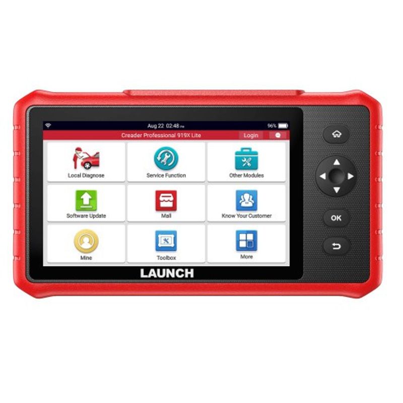 LAUNCH CRP919X Lite – Dubbelriktat diagnosverktyg med heldiagnostik, 30+ servicefunktioner och FCA AutoAuth