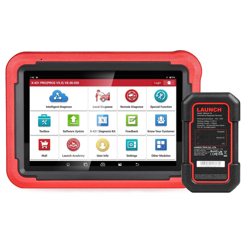 Launch X-431 PROS V+ 5.0 Diagnostikverktyg – Professionell Felkodsläsare med Active Test, ECU-kodning, CAN FD, DoIP & 2 års fria uppdateringar
