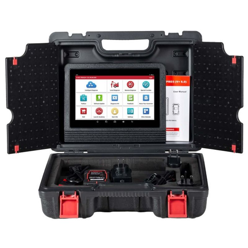 LAUNCH X431 V+ PRO 5.0 Diagnosverktyg – 10,1” OBD2 Scanner med Topologi, ECU-kodning och 55+ Servicefunktioner