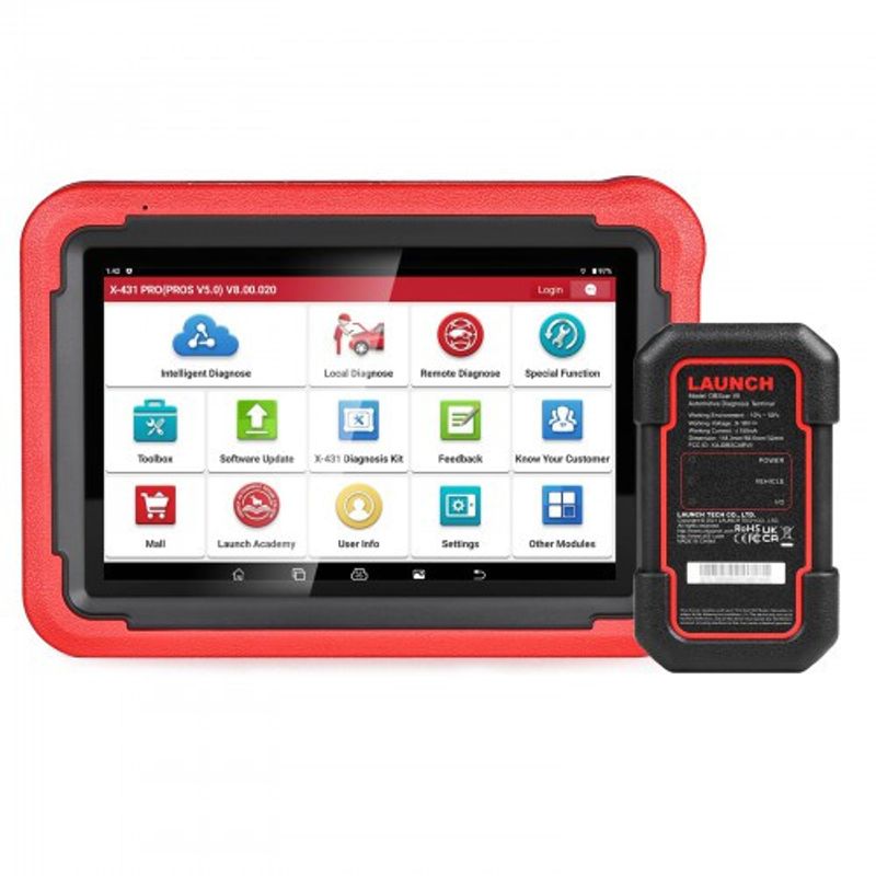Launch X431 PROS V5.0 – professionellt diagnosverktyg med aktiv test, DoIP, CAN FD och adapterkit