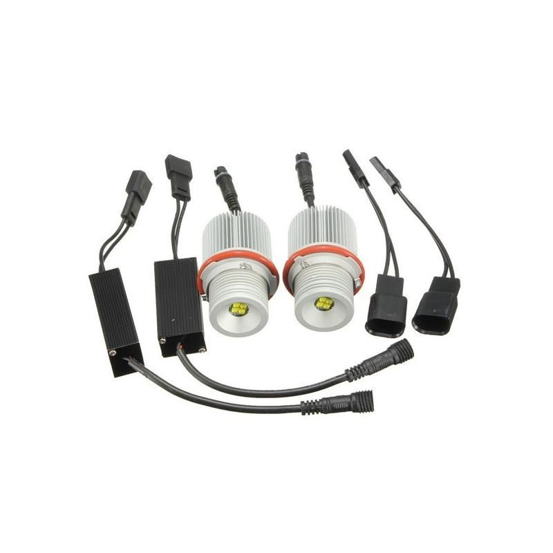 40W LED Angel Eyes Halo ringar för E39 E60