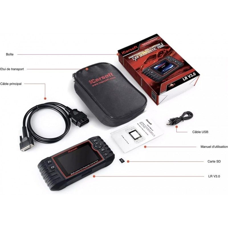 Icarsoft LR V3.0 Jaguar Landrover felkodsläsare diagnosverktyg