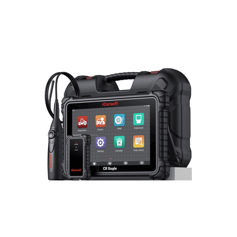 iCarsoft CR EAGLE Felkodsläsare Diagnosverktyg med Bluetooth, DoIP, TPMS – inkl. kabelkit & kamera