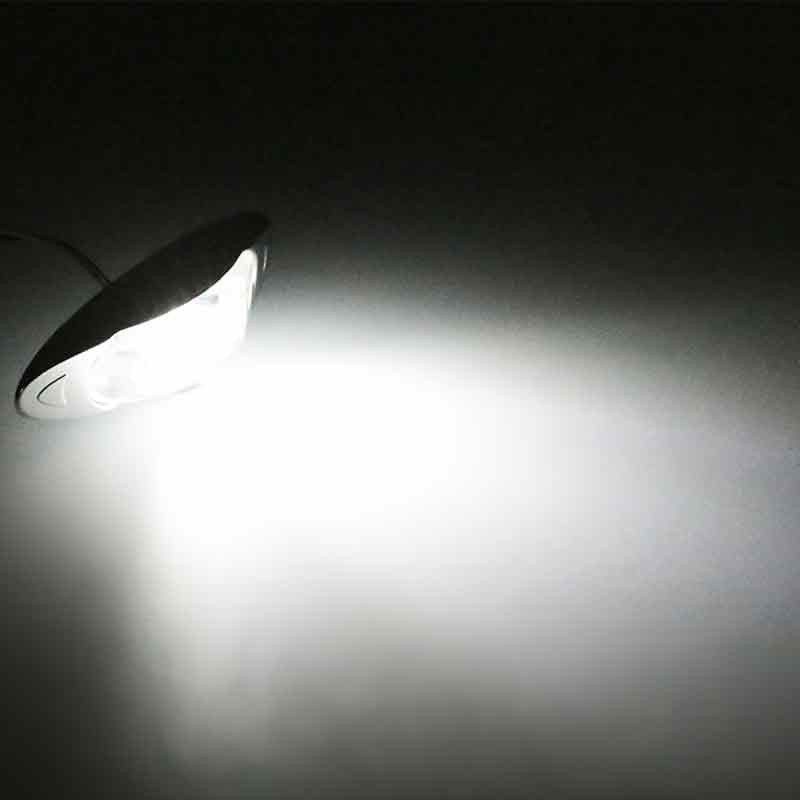 Sidomarkeringsljus 3 led kromsarg 2-pack