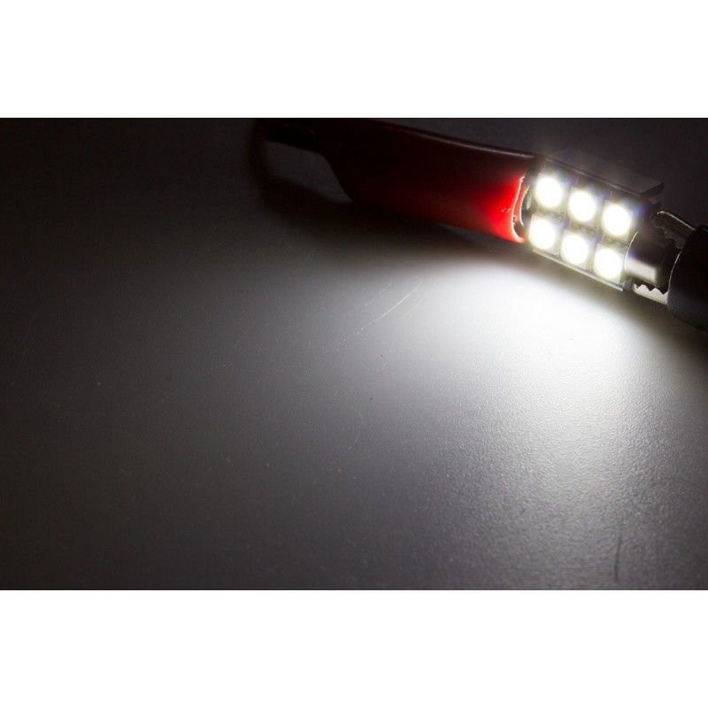 Led diodlampa SV85 C5W Spollampa Festoon 36 mm Canbus 6 SMD 2-pack