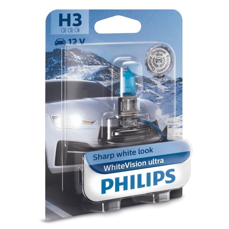 Philips WhiteVision Ultra halogenlampa H3