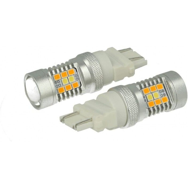 LED 3157 P27 7W 2000lm Vit/Amber