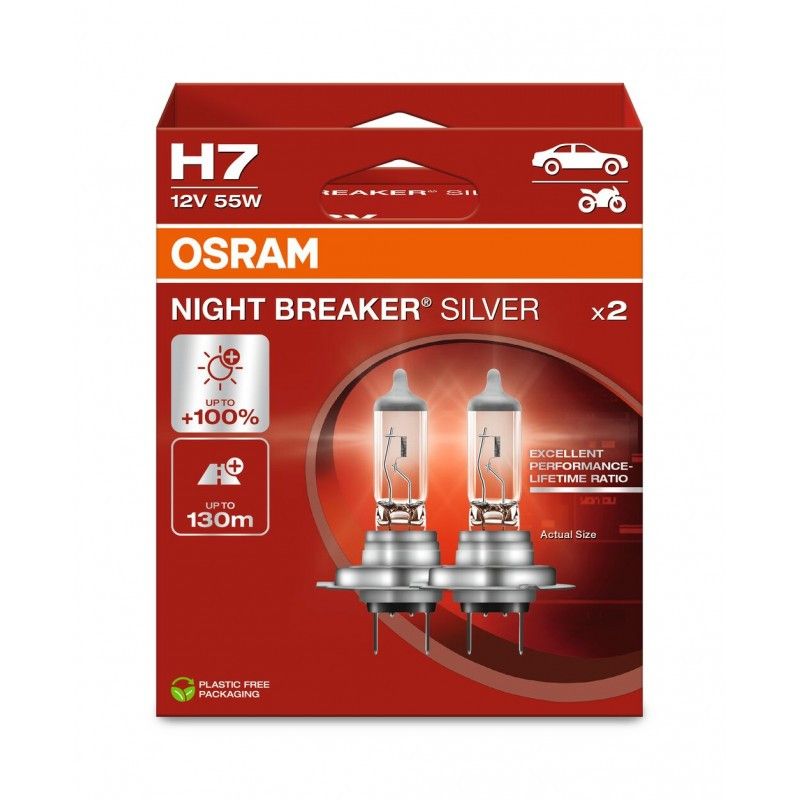 Osram NIGHT BREAKER SILVER - Lampsockel : H7