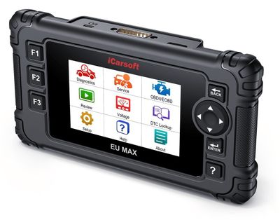 iCarsoft EU MAX – Felkodsläsare för 37 europeiska bilmärken med ECU-kodning och aktiva tester