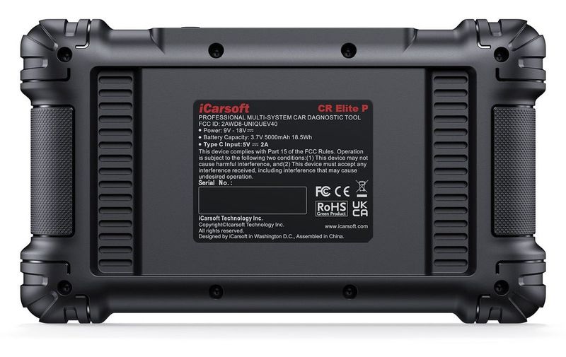 iCarsoft CR Elite P Felkodsläsare – Active Test, ECU-kodning & 50 servicefunktioner