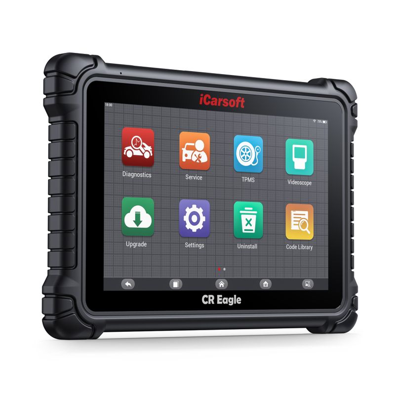 iCarsoft CR EAGLE Felkodsläsare Diagnosverktyg med Bluetooth, DoIP, TPMS – inkl. kabelkit & kamera