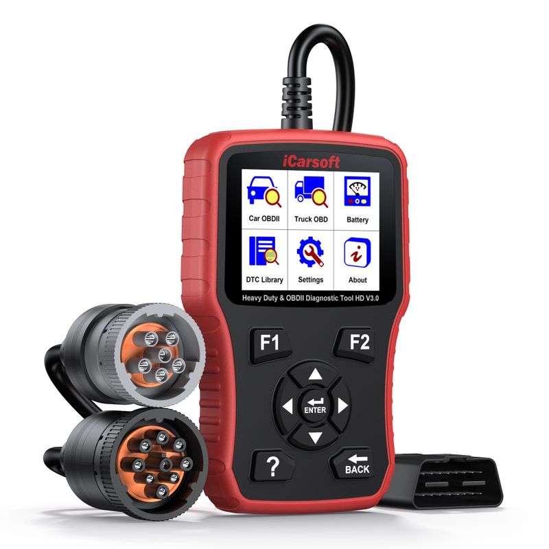iCarsoft HD V3.0 Diagnosverktyg för Lastbil – OBD2 Felkodsläsare med Full Systemdiagnostik SAE J1939/J1708