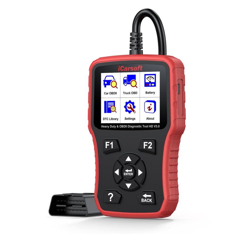 iCarsoft HD V3.0 Diagnosverktyg för Lastbil – OBD2 Felkodsläsare med Full Systemdiagnostik SAE J1939/J1708